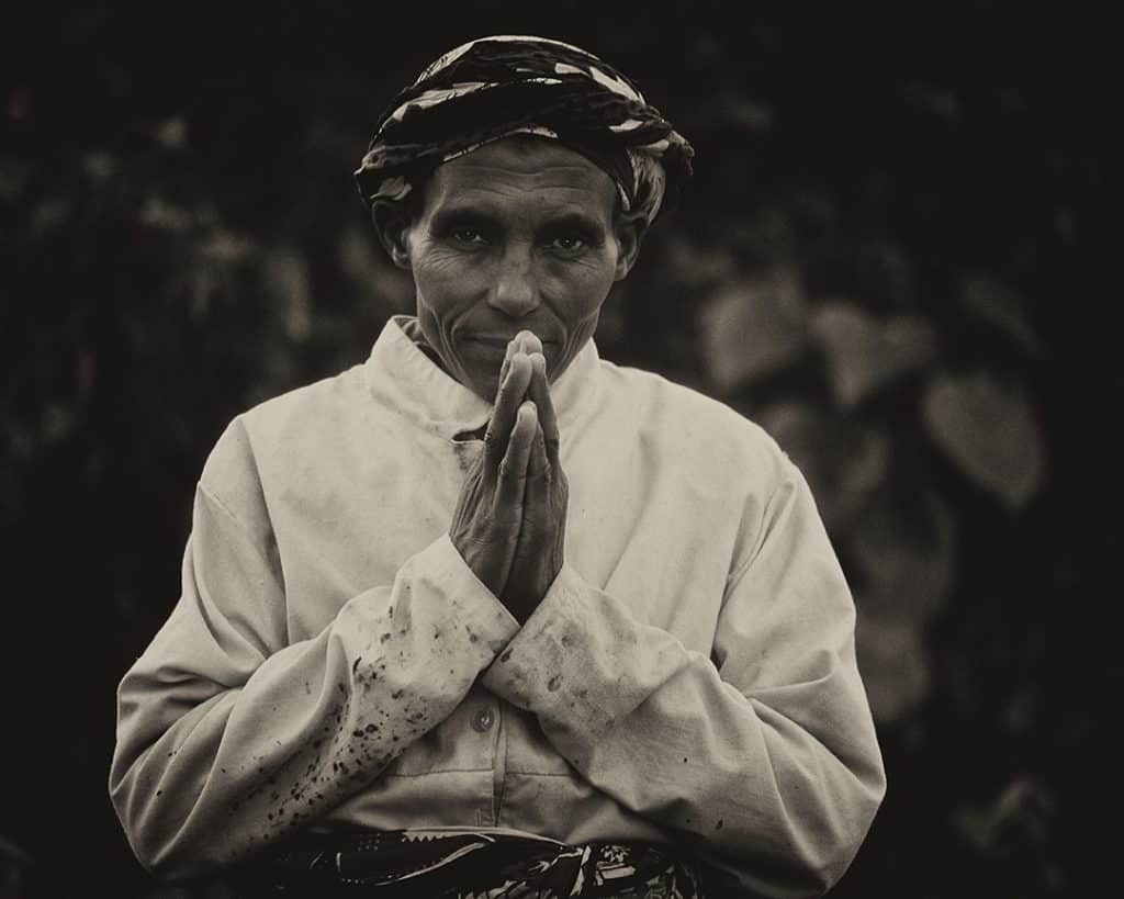 Praying woman, Tanzania. 2002